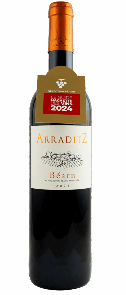Bottle Arraditz - AOP Béarn red from Cave de Gan