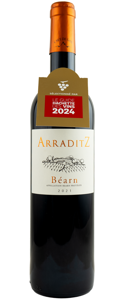 Bottle Arraditz - AOP Béarn red from Cave de Gan