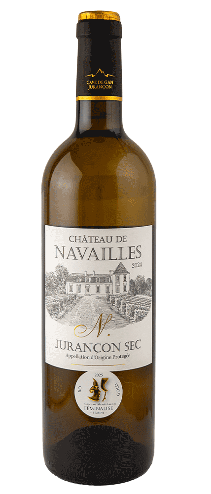 Bouteille de Château de Navailles, AOP Jurançon sec de la Cave de Jurançon