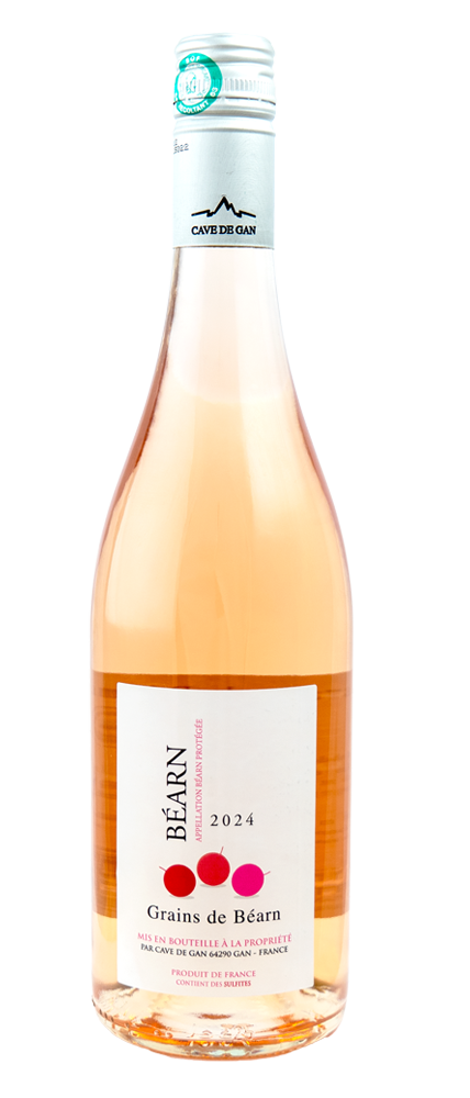 Bouteille Grains de Béarn - AOP Béarn rosé de la Cave de Gan