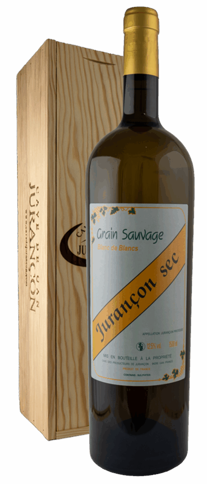 magnum Grain Sauvage, AOP Jurançon sec – vin blanc sec en format 1,5 L de la Cave de Jurançon.