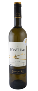 Bouteille de L’Or d’Hiver, AOP Jurançon sec de la Cave de Jurançon